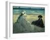 On the Beach. 1873-Edouard Manet-Framed Giclee Print