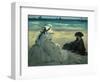 On the Beach. 1873-Edouard Manet-Framed Giclee Print