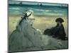 On the Beach. 1873-Edouard Manet-Mounted Giclee Print