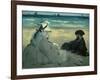 On the Beach. 1873-Edouard Manet-Framed Giclee Print