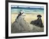 On the Beach, 1873-Edouard Manet-Framed Giclee Print