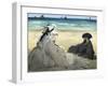 On the Beach, 1873-Edouard Manet-Framed Giclee Print