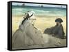 On the Beach, 1873-Edouard Manet-Framed Stretched Canvas