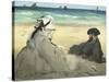 On the Beach, 1873-Edouard Manet-Stretched Canvas