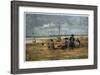 On the Beach, 1880-Eugene Louis Boudin-Framed Giclee Print