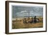 On the Beach, 1880-Eugene Louis Boudin-Framed Giclee Print