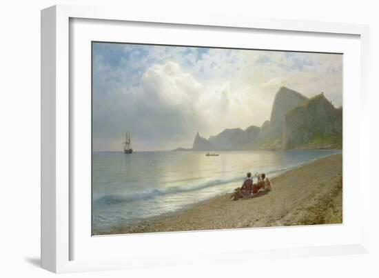 On the Beach, 1884-Lef Feliksovich Lagorio-Framed Giclee Print