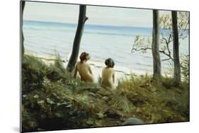 On the Beach, 1907-Harald Slott-Moller-Mounted Giclee Print