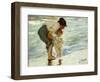 On the Beach, 1908-Joaqu?n Sorolla y Bastida-Framed Giclee Print