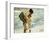 On the Beach, 1908-Joaqu?n Sorolla y Bastida-Framed Giclee Print