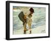 On the Beach, 1908-Joaqu?n Sorolla y Bastida-Framed Premium Giclee Print