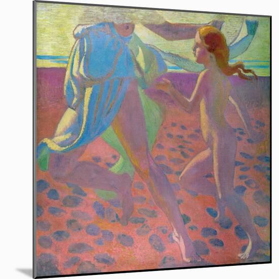 On the Beach, 1912-Maurice Denis-Mounted Giclee Print