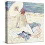 On the Beach, 1913-Frederick Carl Frieseke-Stretched Canvas