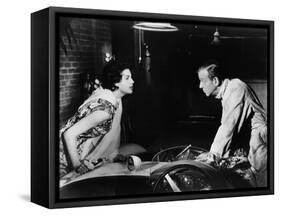 ON THE BEACH, 1959 directed by STANLEY KRAMER Ava Gardner and Fred Astaire (b/w photo)-null-Framed Stretched Canvas