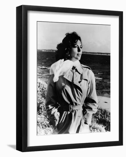 ON THE BEACH, 1959 directed by STANLEY KRAMER Ava Gardner (b/w photo)-null-Framed Photo