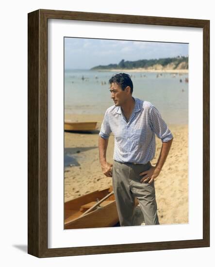 ON THE BEACH, 1959 directed by STANLEY KRAMER Gregory Peck (photo)-null-Framed Photo