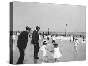 On the Beach at Rockaway, N.Y.-null-Stretched Canvas