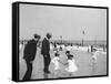 On the Beach at Rockaway, N.Y.-null-Framed Stretched Canvas