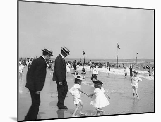 On the Beach at Rockaway, N.Y.-null-Mounted Photo