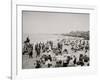 On the Beach at Ross Pavilion, Ocean Grove, N.J.-null-Framed Photo