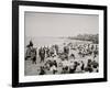 On the Beach at Ross Pavilion, Ocean Grove, N.J.-null-Framed Photo