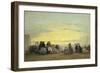 On the Beach at Sunset-Eugène Boudin-Framed Giclee Print