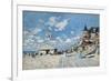 On the Beach at Trouville, 1870-Claude Monet-Framed Giclee Print