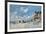 On the Beach at Trouville, 1870-Claude Monet-Framed Giclee Print