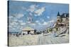 On the Beach at Trouville, 1870-Claude Monet-Stretched Canvas