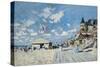 On the Beach at Trouville, 1870-Claude Monet-Stretched Canvas