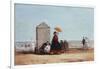 On the Beach at Trouville; Sur La Plage De Trouville, 1865-Eug?ne Boudin-Framed Giclee Print