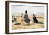 On the Beach at Trouville-Eug?ne Boudin-Framed Art Print