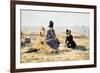 On the Beach at Trouville-Eug?ne Boudin-Framed Premium Giclee Print