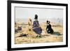 On the Beach at Trouville-Eug?ne Boudin-Framed Premium Giclee Print