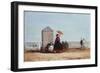 On the Beach at Trouville-Eug?ne Boudin-Framed Giclee Print