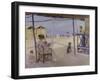 On the beach at Viareggio. 1929-Philipp Klein-Framed Giclee Print