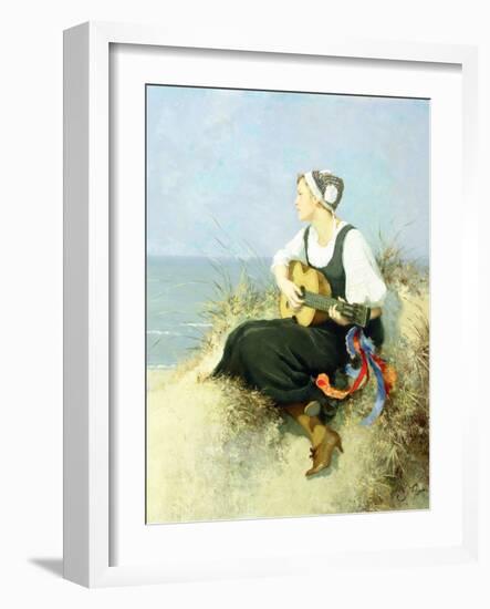 On the Beach by Hermann Seeger-Hermann Seeger-Framed Giclee Print