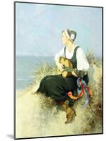 On the Beach by Hermann Seeger-Hermann Seeger-Mounted Giclee Print