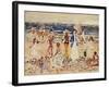 On the Beach, C.1920-23-Maurice Brazil Prendergast-Framed Giclee Print