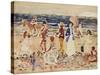 On the Beach, C.1920-23-Maurice Brazil Prendergast-Stretched Canvas