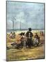 On the Beach, (Detail), 1880-Eugene Louis Boudin-Mounted Giclee Print