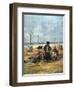 On the Beach, (Detail), 1880-Eugene Louis Boudin-Framed Giclee Print