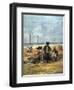 On the Beach, (Detail), 1880-Eugene Louis Boudin-Framed Giclee Print