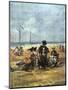 On the Beach, (Detail), 1880-Eugene Louis Boudin-Mounted Giclee Print
