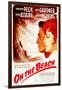 On the Beach, from Left: Gregory Peck, Ava Gardner, on French Poster Art, 1959-null-Framed Art Print