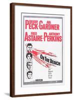 On the Beach, Gregory Peck, Ava Gardner, Fred Astaire, Anthony Perkins, 1959-null-Framed Art Print