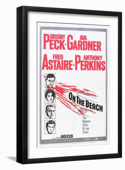 On the Beach, Gregory Peck, Ava Gardner, Fred Astaire, Anthony Perkins, 1959-null-Framed Art Print