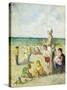 On the Beach in Normandy-Maximilien Luce-Stretched Canvas