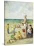 On the Beach in Normandy-Maximilien Luce-Stretched Canvas