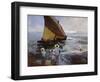 On the Beach, Valencia-Joaquín Sorolla y Bastida-Framed Premium Giclee Print